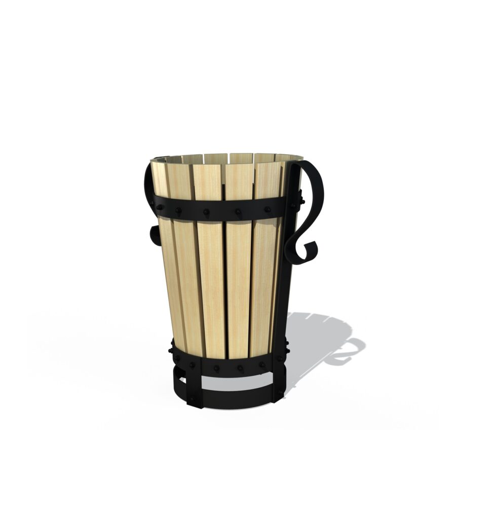 ÇP-104 Ahşap Çöp Kutusu