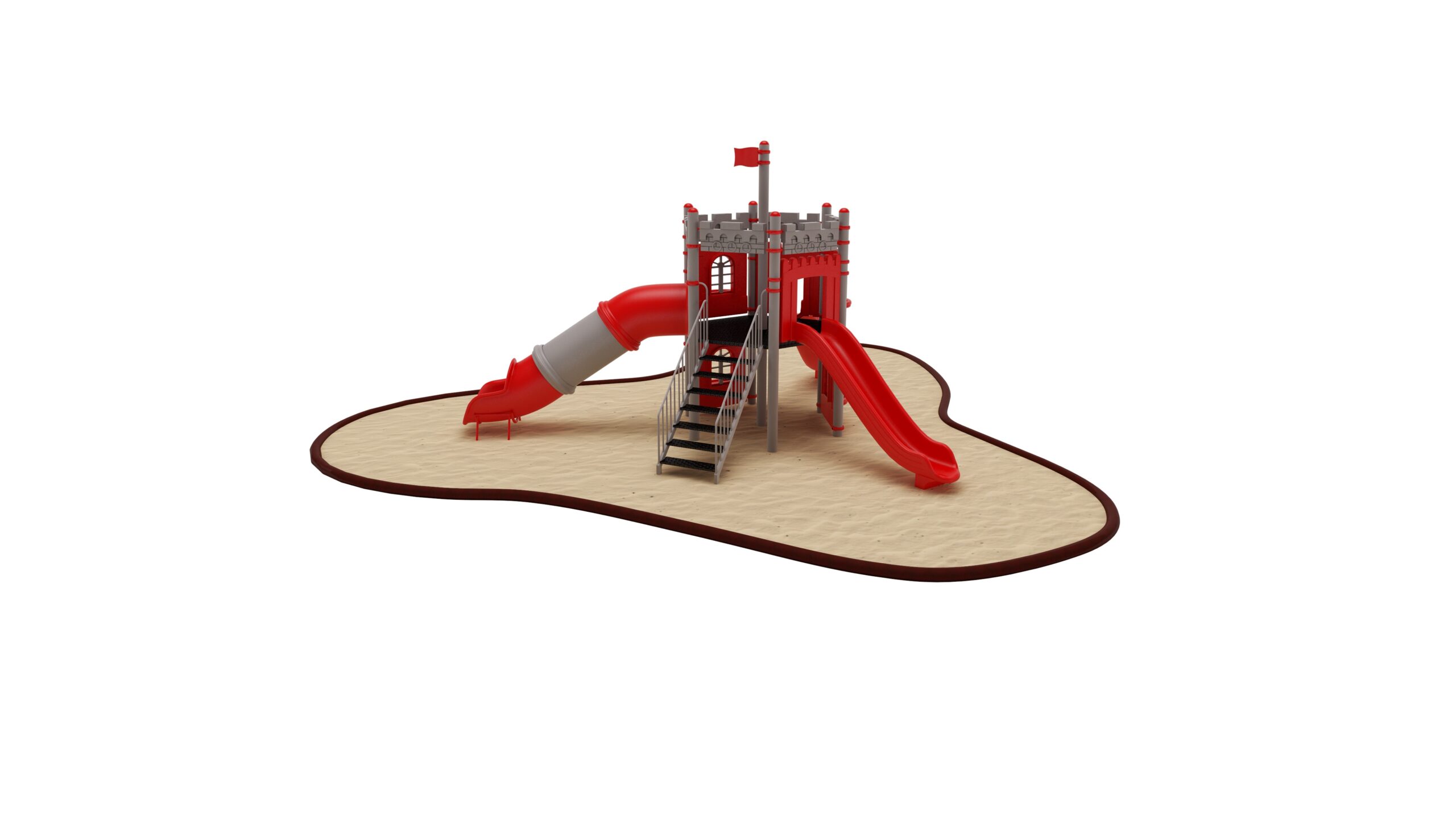 Bir Kuleli Metal Çocuk Parkları