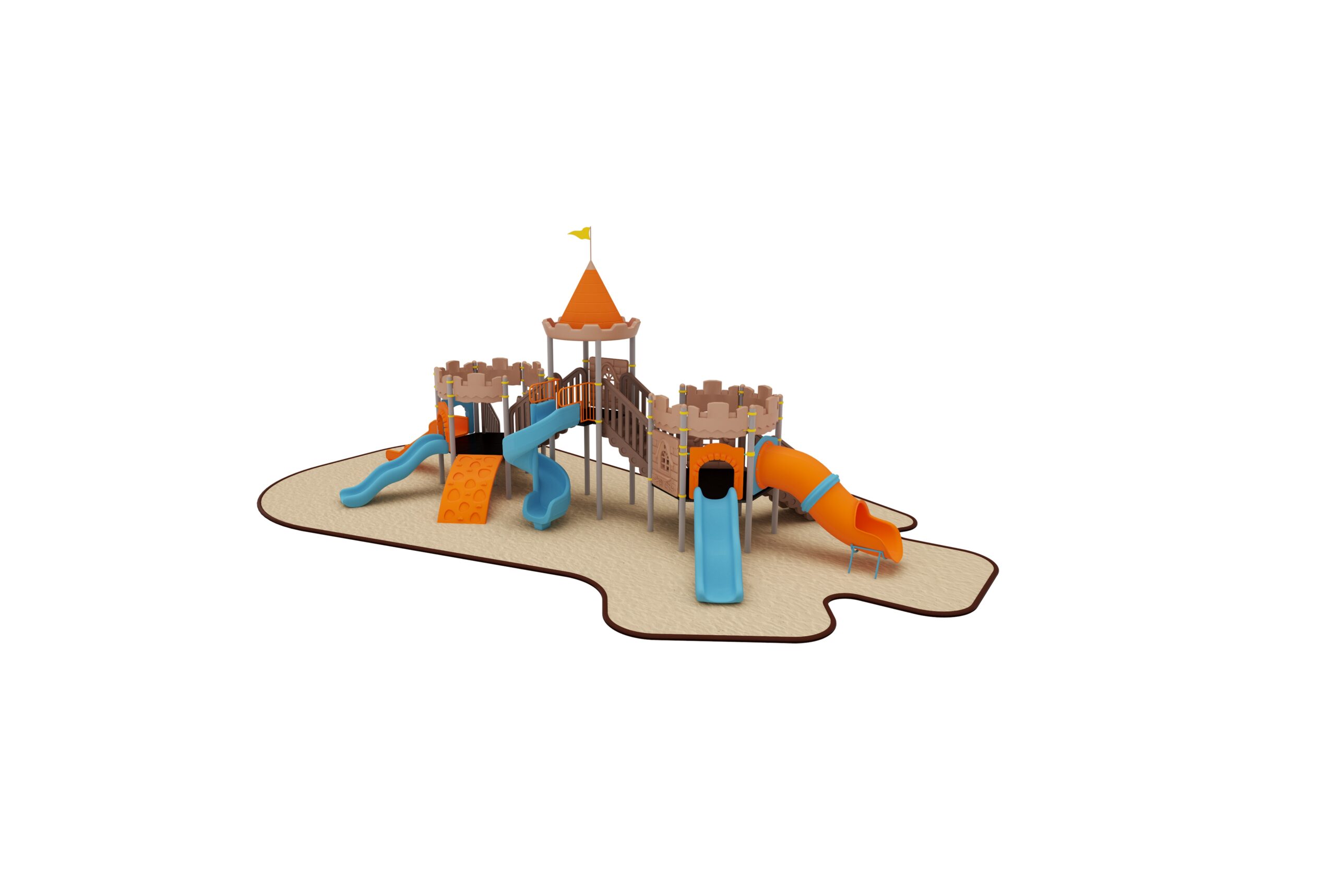 Üç Kuleli Metal Çocuk Parkları